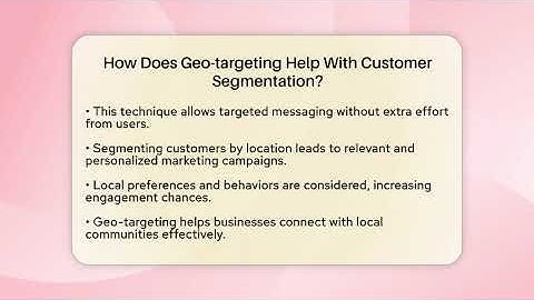 How Does Geo-targeting Help With Customer Segmentation? - Everyday-Networking