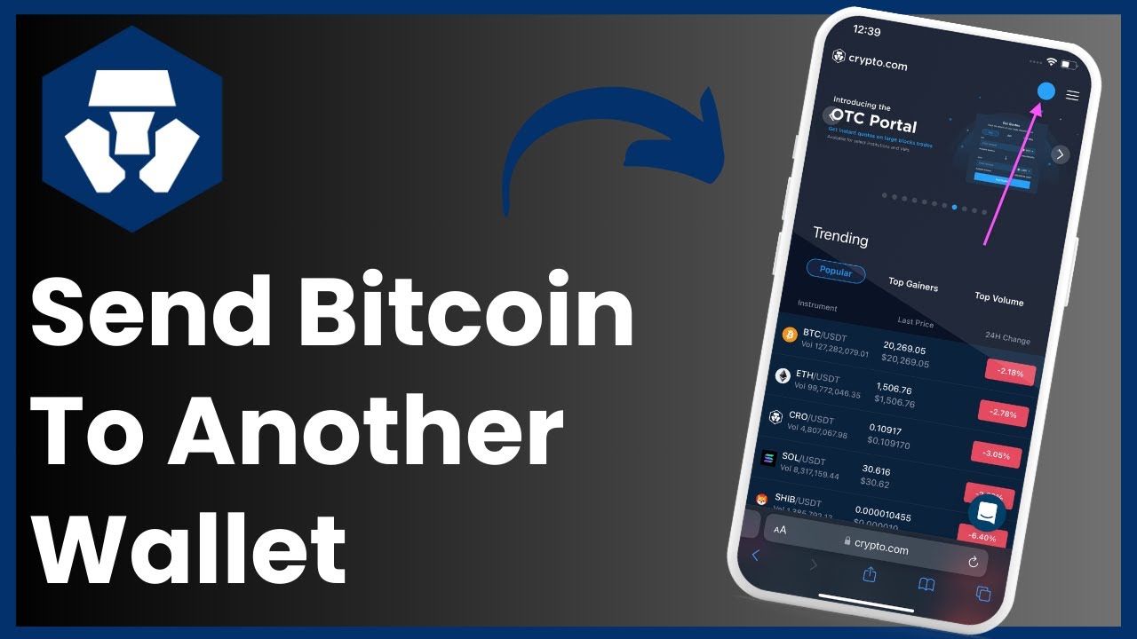 How To Send Bitcoin From Crypto.Com To Another Wallet ! - YouTube