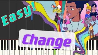 H.E.R. - Change (from the Netflix Series "We The People") || Piano Tutorial (Easy)