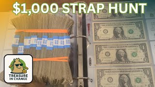 💵 Strap Hunting $1 Bills for Rare Currency! Star Notes, Fancy Serials & Hidden Treasures!