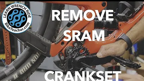 How to remove a Sram Crankset, threaded 30 mm spindle only. Let's go!