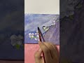 Flowers and the bird-#watercolorpainting #artwork #art #painting #shorts @maylittleworld