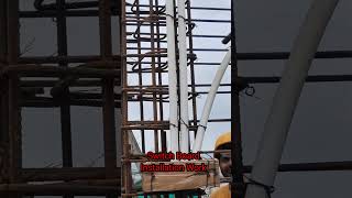 column concealed switch board installation work#electrical work#construction work#site work