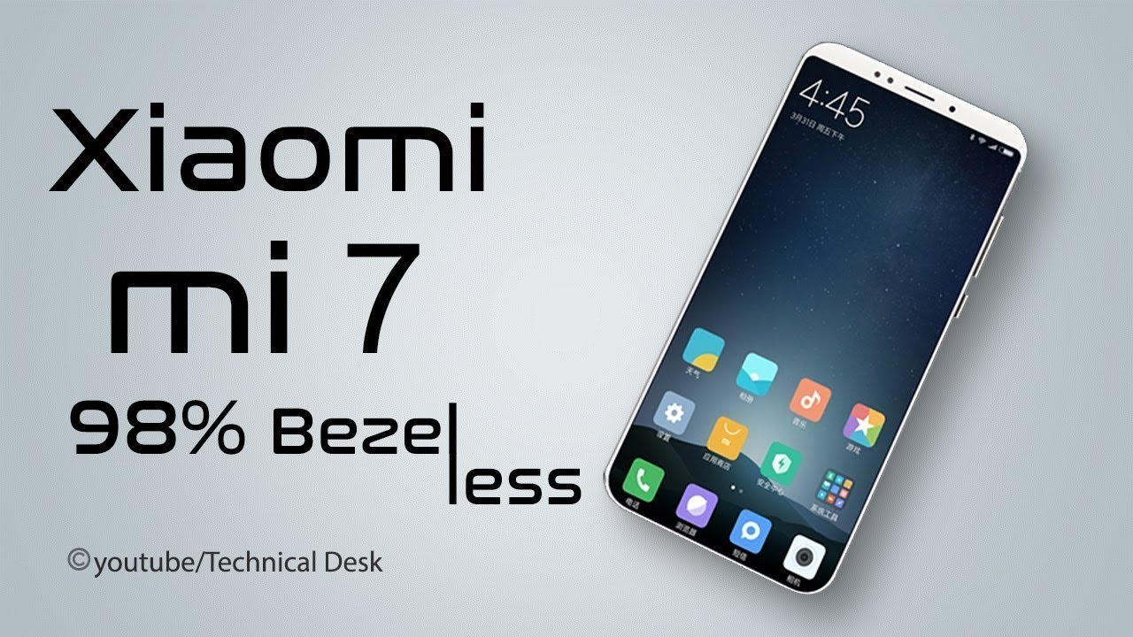 1 january 2018 launching  Xiaomi Mi 7