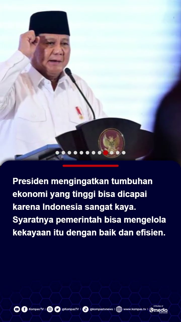 3 Bulan Jabat Presiden, Prabowo Makin Optimistis Pertumbuhan Ekonomi 8 Persen Tercapai #prabowo