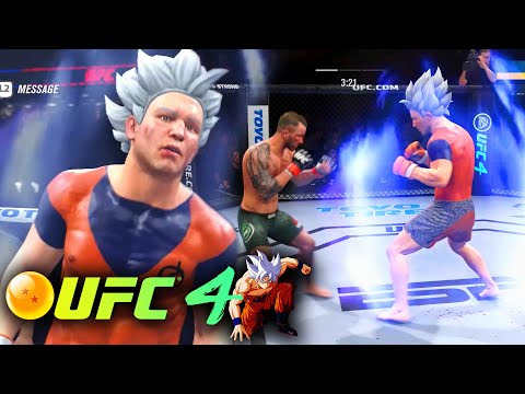 Ultra Instinct Goku In UFC 4 Is A Cheat Code! EA Sports UFC 4 CAF Online Gameplay!