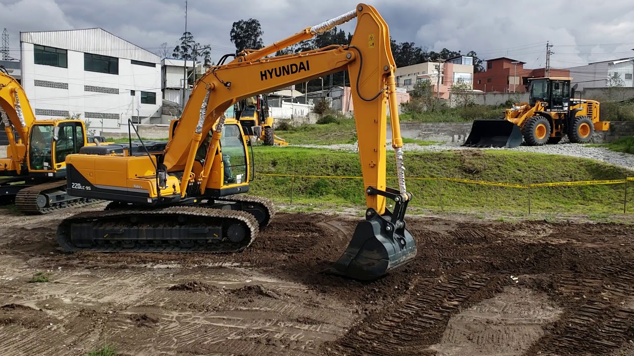 Hyundai 220 экскаватор