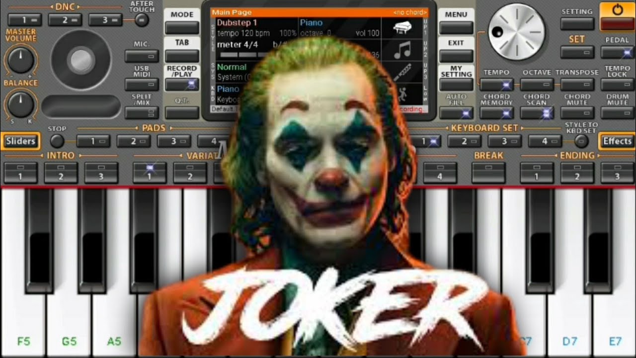 Joker Bgm Song Mobile Piano Lai Lai Song Piano Org2020 YouTube