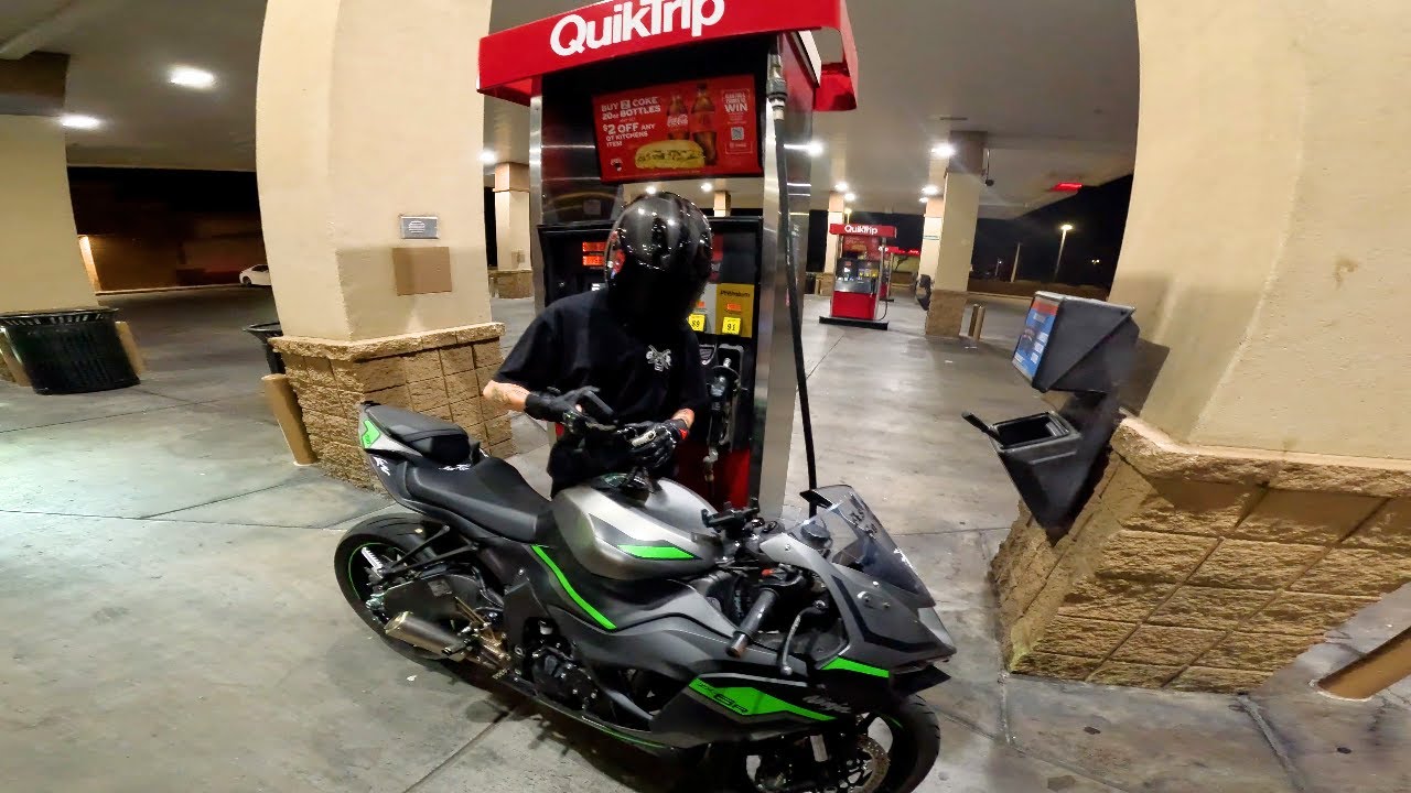 2AM NIGHT RIDE WITH A GOTH BIKER LADY