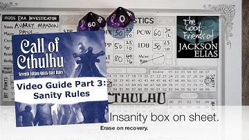 Call of Cthulhu Quick-Start Rules: Part 3 Sanity Rules