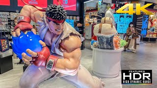 Let's Explore The CAPCOM STORE In TOKYO Feat. LifeSize RYU Statue (Street Fighter)