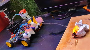 fire fighting robot using Arduino | Autonomous fire fighting robot | Fire fighter robot