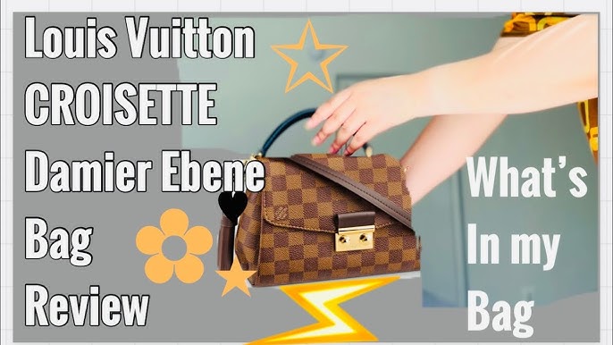 Louis Vuitton Croisette Damier Ebene Handbag Unboxing and Review