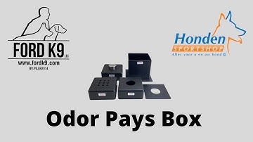 "Odor Pays Box" Detection training box from Honden Sport Shop