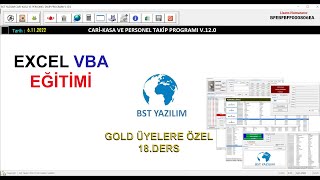 Excel VBA-SQL Gold Üyelere Özel 18.Ders Yayınlandı screenshot 4