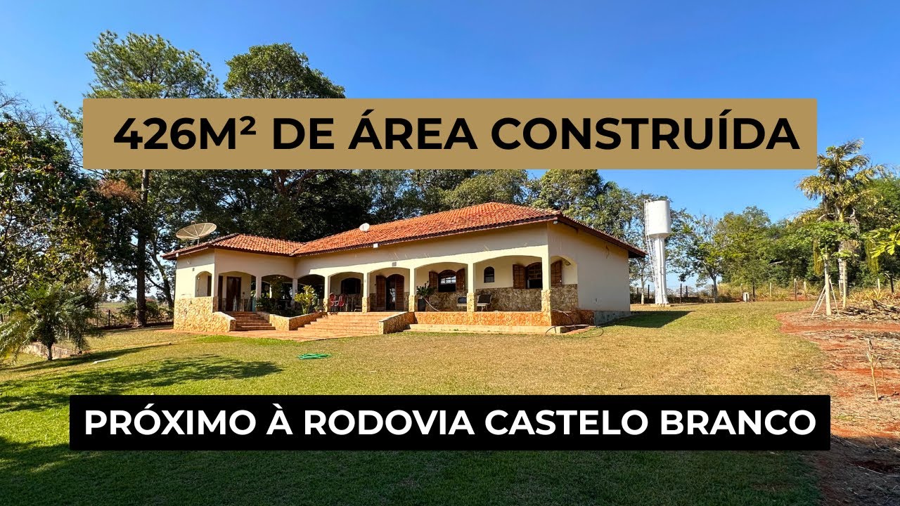 Chácara INCRÍVEL no interior de São Paulo R$ 850.000 | 2 Casas | 16.100m² | Tanque de Pesca