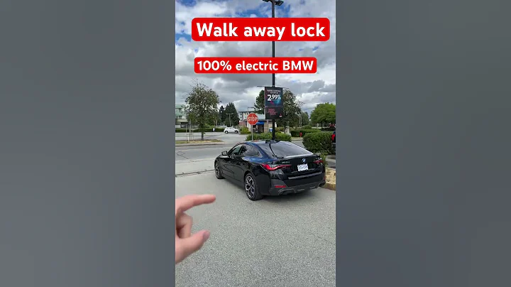 Walk away lock | BMW i4 eDrive40 (fully electric) #shorts