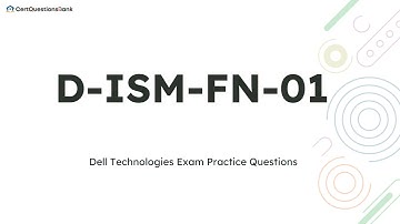 D-ISM-FN-01 Dell Information Storage and Management Foundations Exam Questions with Explanations
