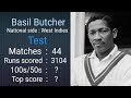 Basil butcher test career