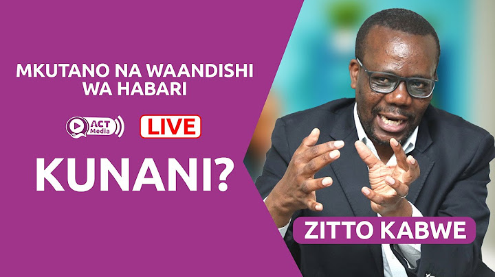 LIVE🔴: LIVE: ZITTO KABWE ANATOA TAMKO, ANAZUNGUMZA NA VYOMBO VYA HABARI
