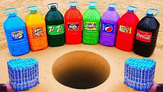 Coca Cola, Mirinda, Pepsi, 7UP vs Rainbow Fanta with Mentos by PANDA EXPERIMENTS 11,979 views 11 months ago 9 minutes, 11 seconds