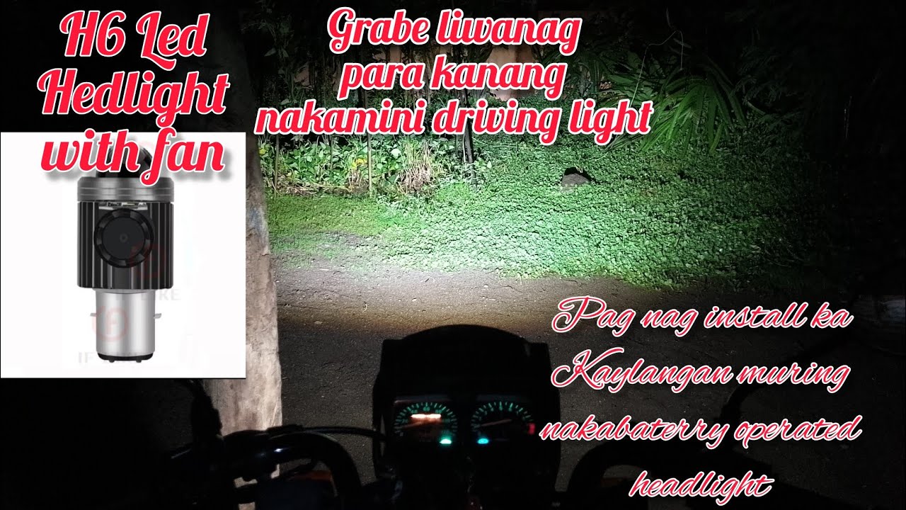 Installing H6 Led with fan Headlight Sa tmx125 alpha.