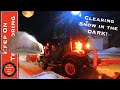 KUBOTA BX23S TRACTOR CLEARING SNOW AT NIGHT  (meet my new employee)