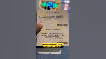How to get Visa on Arrival at Indonesian Airport -VOA #visa #indonesia #travel #travelvlog