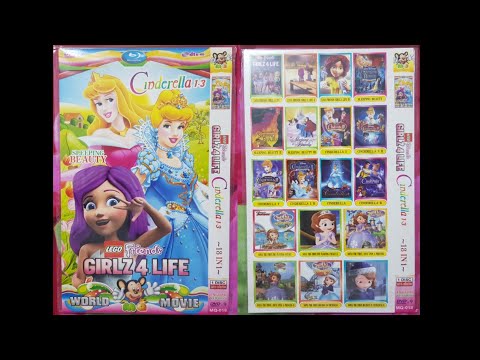 LEGO Friends Girlz 4 Life Cinderella 1-3 Sleeping Beauty (World MQ Movie) DVD Menu 2020