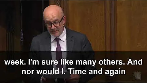 Matt Western MP speech on Owen Paterson, MPs' second jobs and parliamentary standards