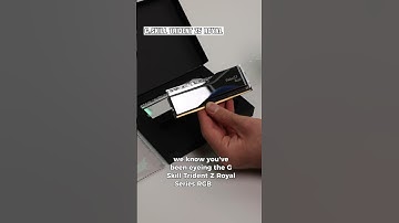 Insane New G Skill Trident Z5 Royal Series RGB DDR5 RAM? Our favorite #shorts