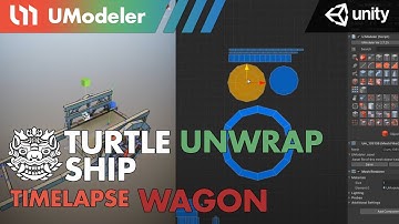 3D Modeling in Unity - Timelapse of unwrapping a wagon in the Turtleship with UModeler