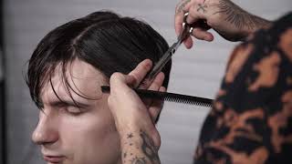 Антон Селезнев классическая мужская стрижка средней длины Tony Seleznev medium length men haircut