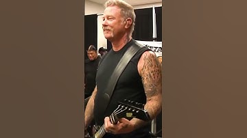 Thumbnail of JAMES HETFIELD IMITATING MALCOLM YOUNG (AC/DC) #METALLICA #shorts