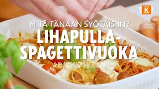 Lihapulla-spagettivuoka | Arjen niksit | K-Ruoka