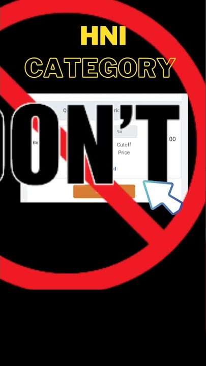 Avoid this mistake while applying IPO in HNI Category | Utkarsh Small Finance Bank IPO | #ipo