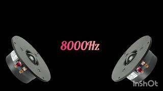 Onda senoidal 8000Hz JBL Klipsch SVS Jamo Boston Paradigm Yamaha Sony Onkyo