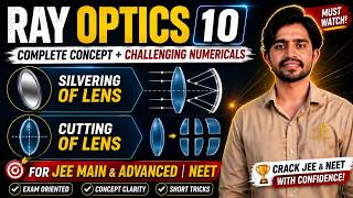 SILVERING & CUTTING OF LENS | RAY OPTICS-10 | CLASS 12| JEE MAINS | ADV | NEET | EAPCET | తెలుగు లో