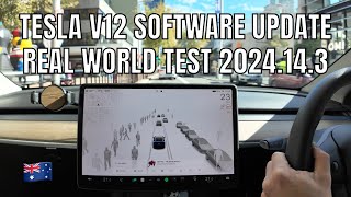 Tesla V12 Australia Model Y Software Update 2024.14.3 Full Walkthrough