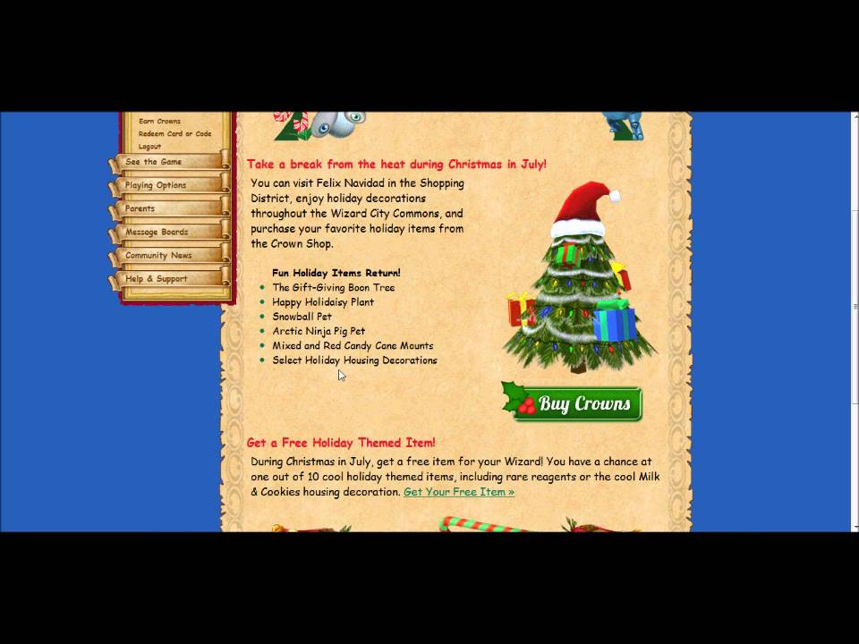 MsCourtneyOlivia's Wizard101 Special Christmas in July Sale YouTube