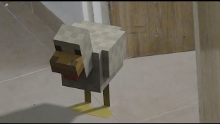 Minecraft Chicken in real life | 3D Motion tracking