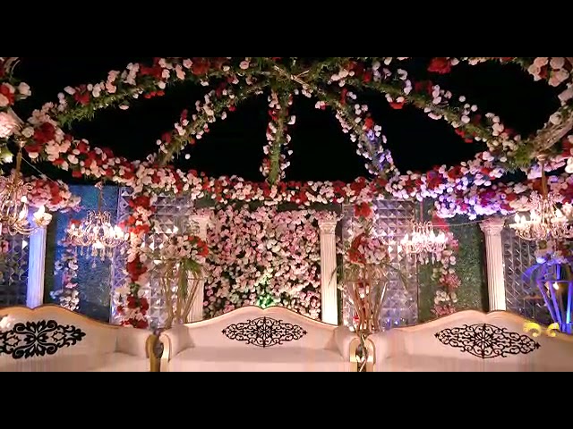 Red, Black Luxury & Theme Barat Wedding Event at Torcia Farmhouse designed by a2z Events Solutions