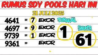 PREDIKSI SIDNEY LOTTO 21 JULI 2025 | BOCORAN TOGEL SIDNEY HARI INI | RUMUS KEPALA EKOR SYDNEY JITU
