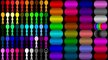 Stickman vs Worm RTTB Run Race ASRM in Algodoo