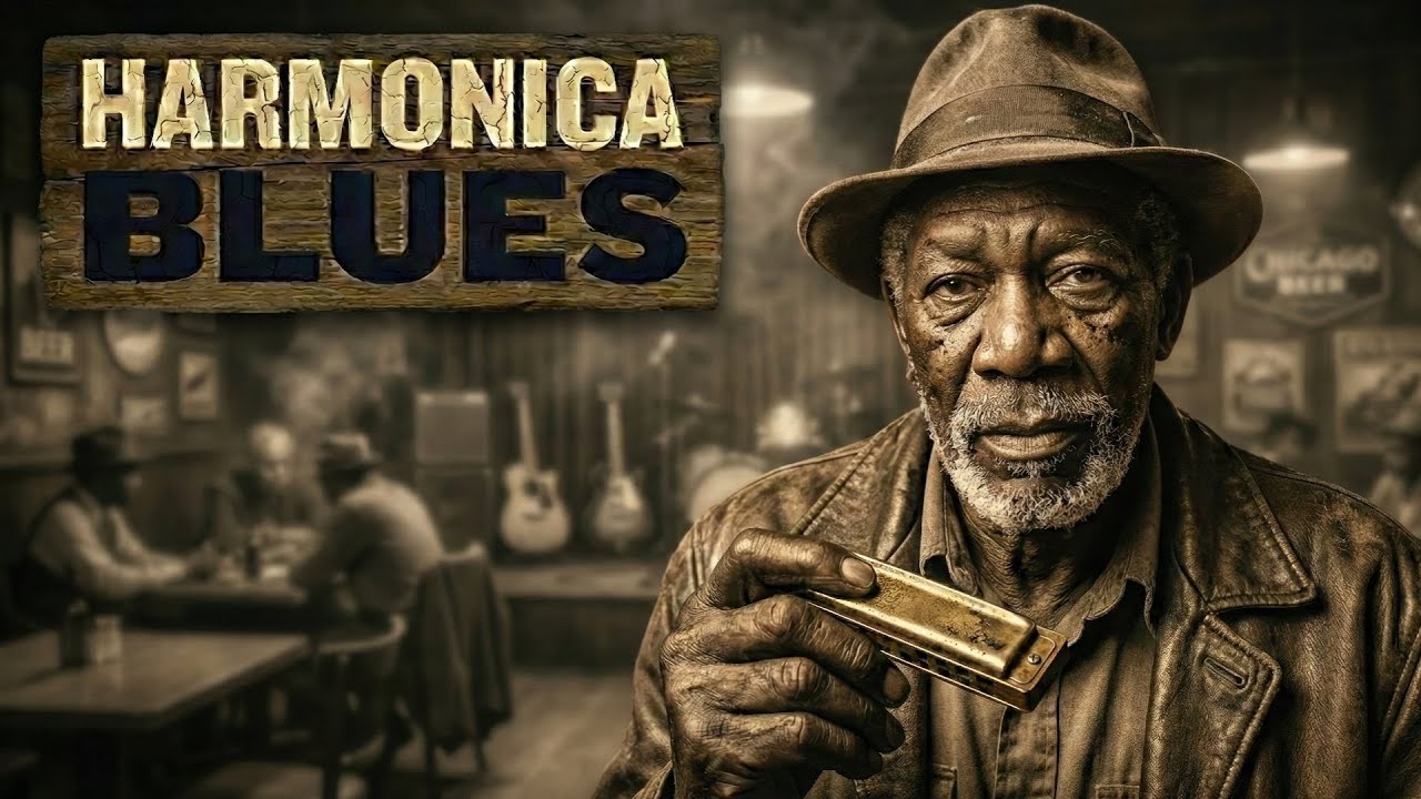 Harmonica Blues Highway Slow Chicago Bar Instrumental playlist