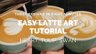 Barista Latte Art Training: Hearts, Tulips, and Swans (Easy for beginnerintermediate)