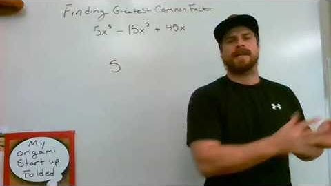 Finding the Greatest Common Factor of Trinomials