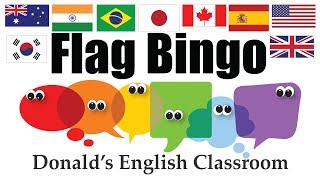 Flag Bingo - Donald's English Classroom screenshot 2