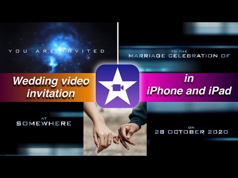 Make Attractive Wedding Invitation video in iphone or ipad using free app IMOVIE, simple and easy