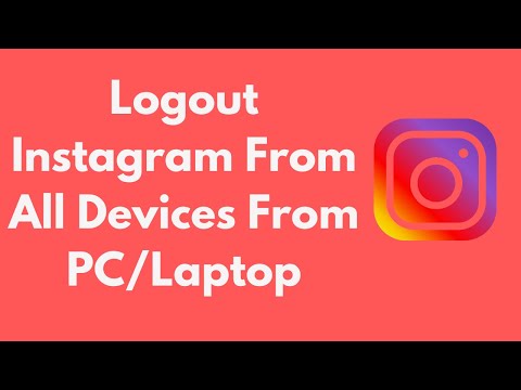 How to Logout Instagram From All Devices From PC/Laptop (2021)